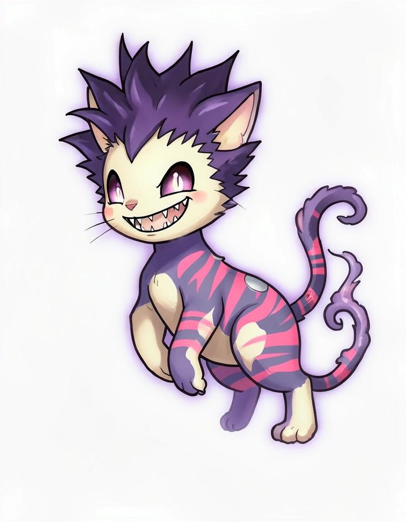 Spookpaw, a Pokemon OC made on GenTube