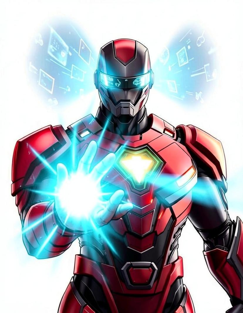 Arc, a Marvel Superhero OC made on GenTube
