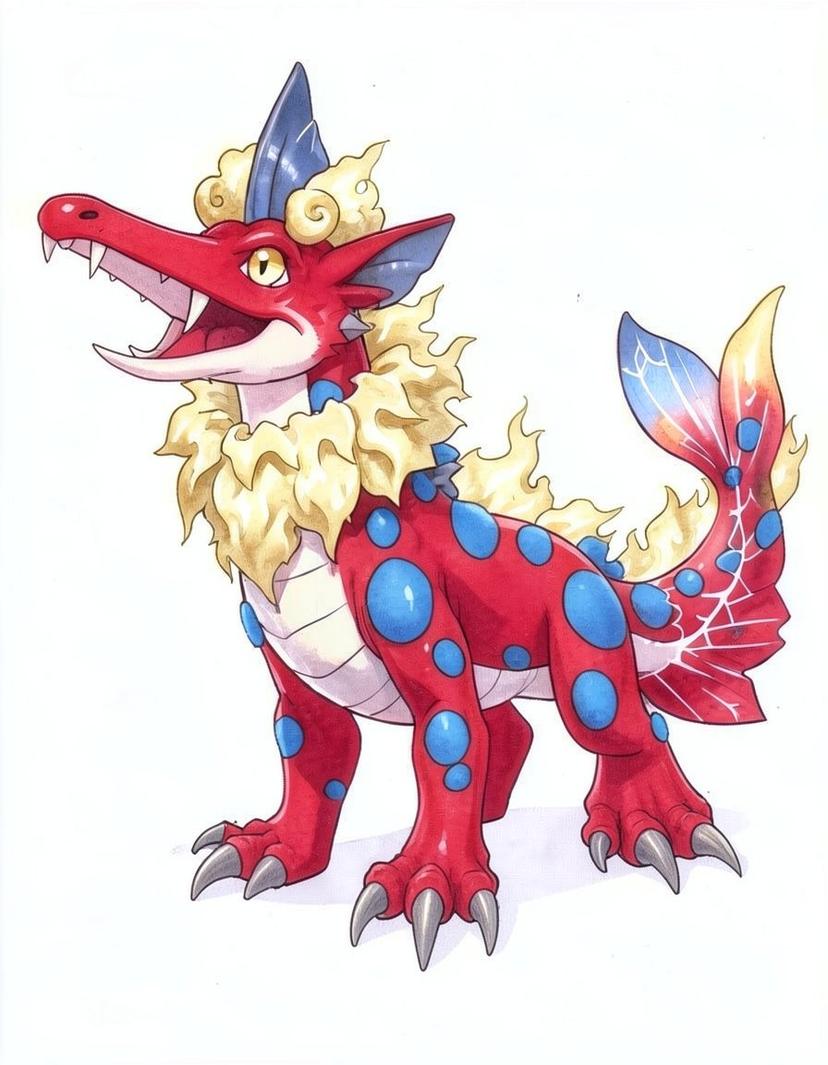 Croburne, a Pokemon OC made on GenTube