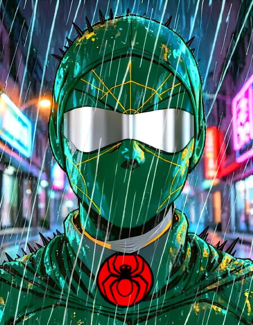 CrimsonWeb, a Spider Man OC made on GenTube