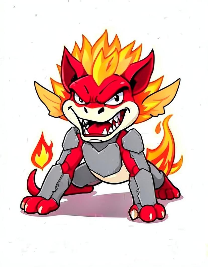 Scarlet Emberclaw, a Pokemon OC made on GenTube