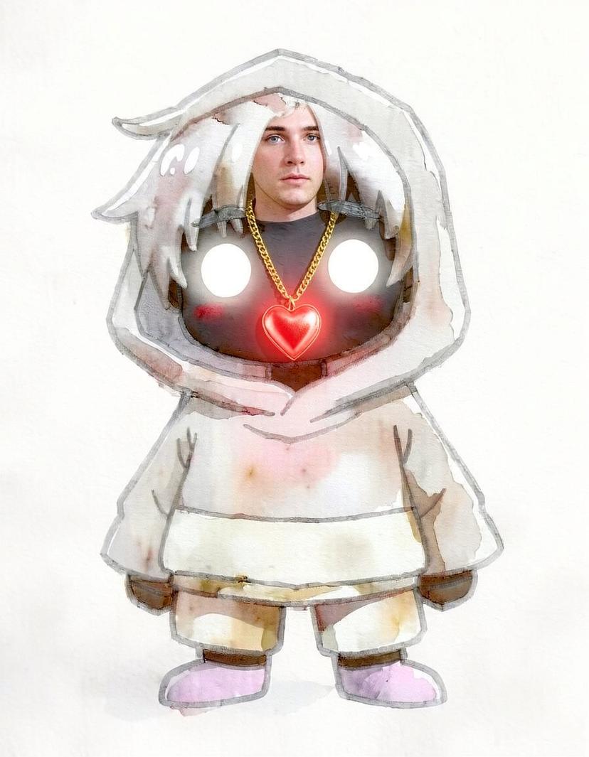 Crescentheart, a Deltarune OC made on GenTube