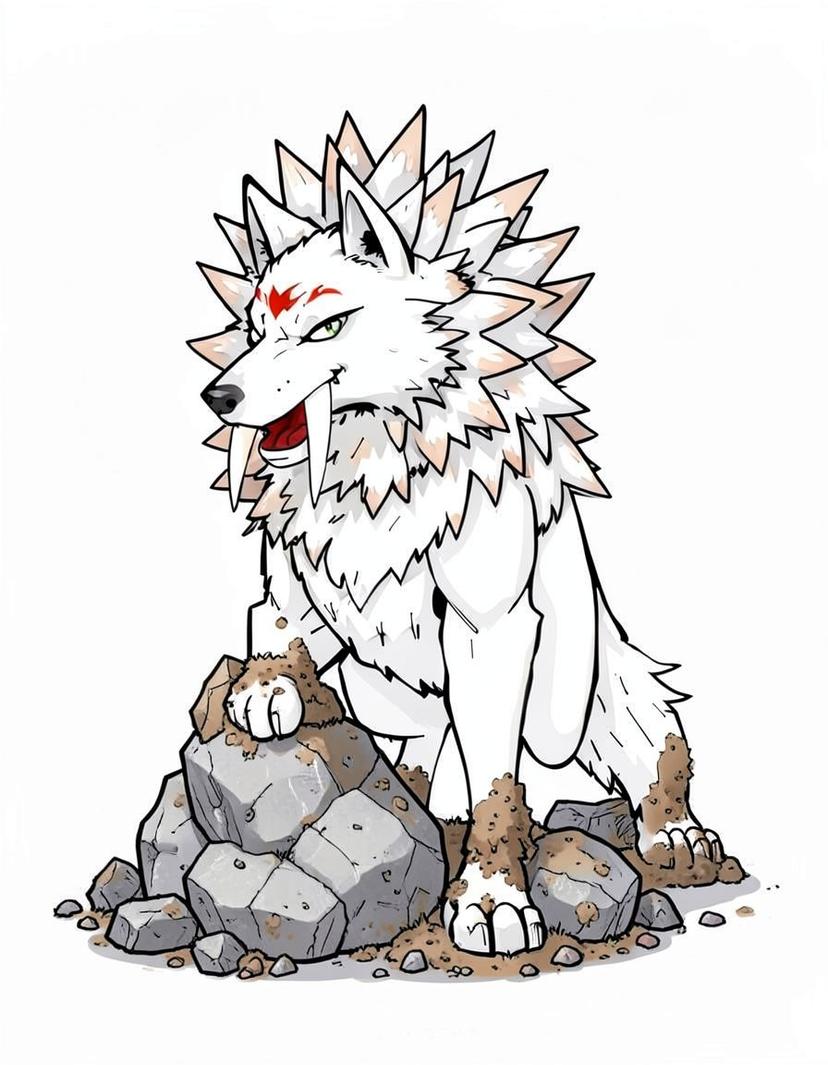 Ridgehowl, a Pokemon OC made on GenTube