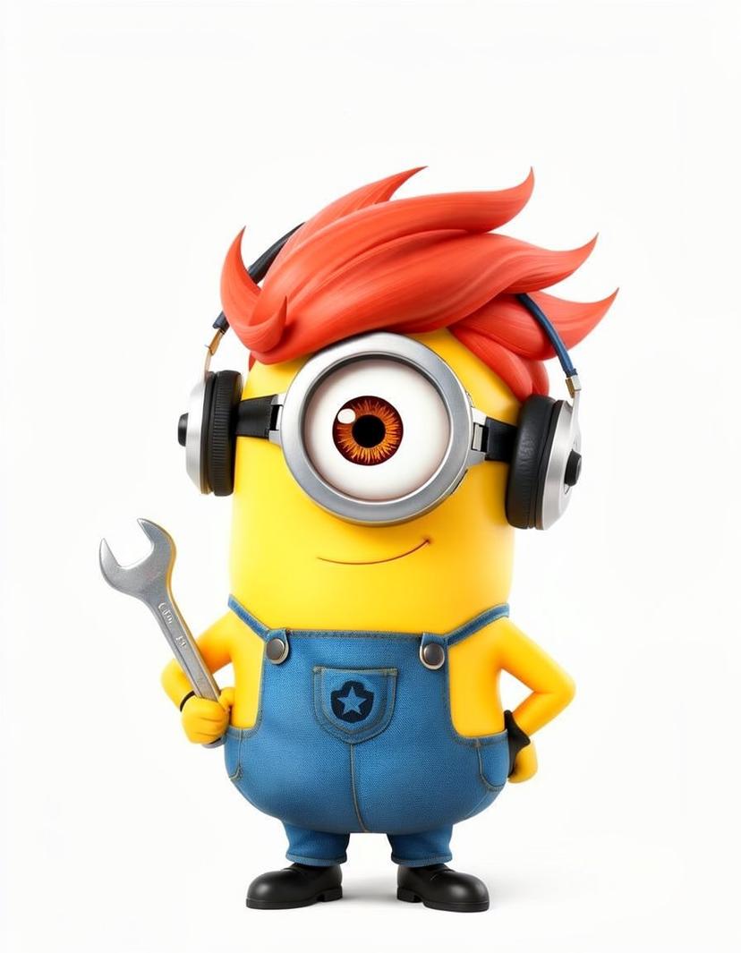 Sunny Wrench, a Minion OC made on GenTube
