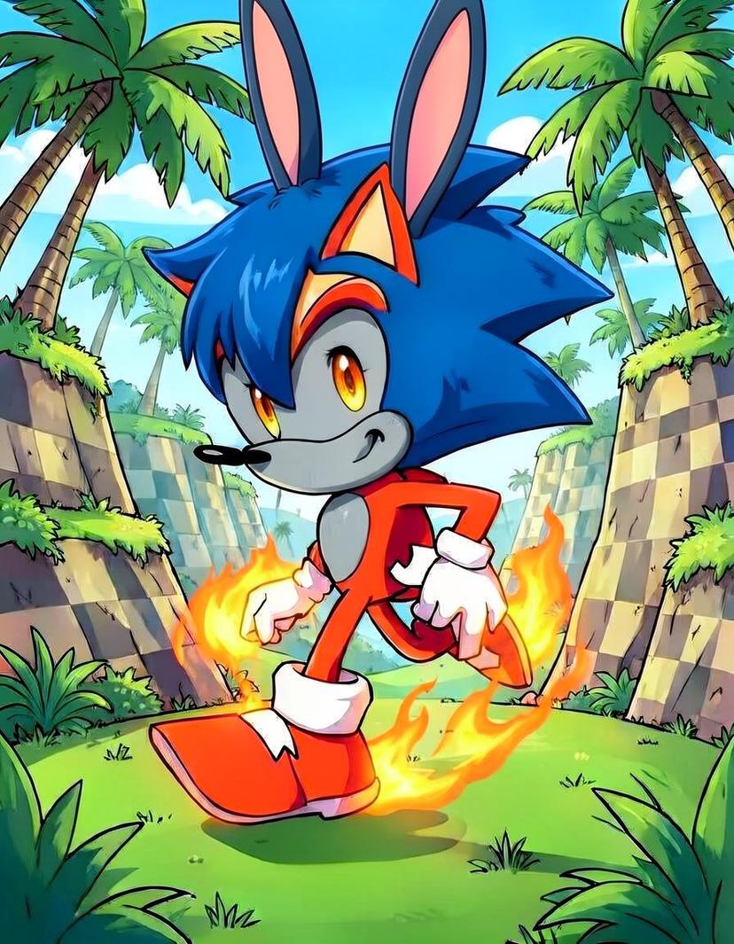 Amber Hare, a Sonic OC made on GenTube