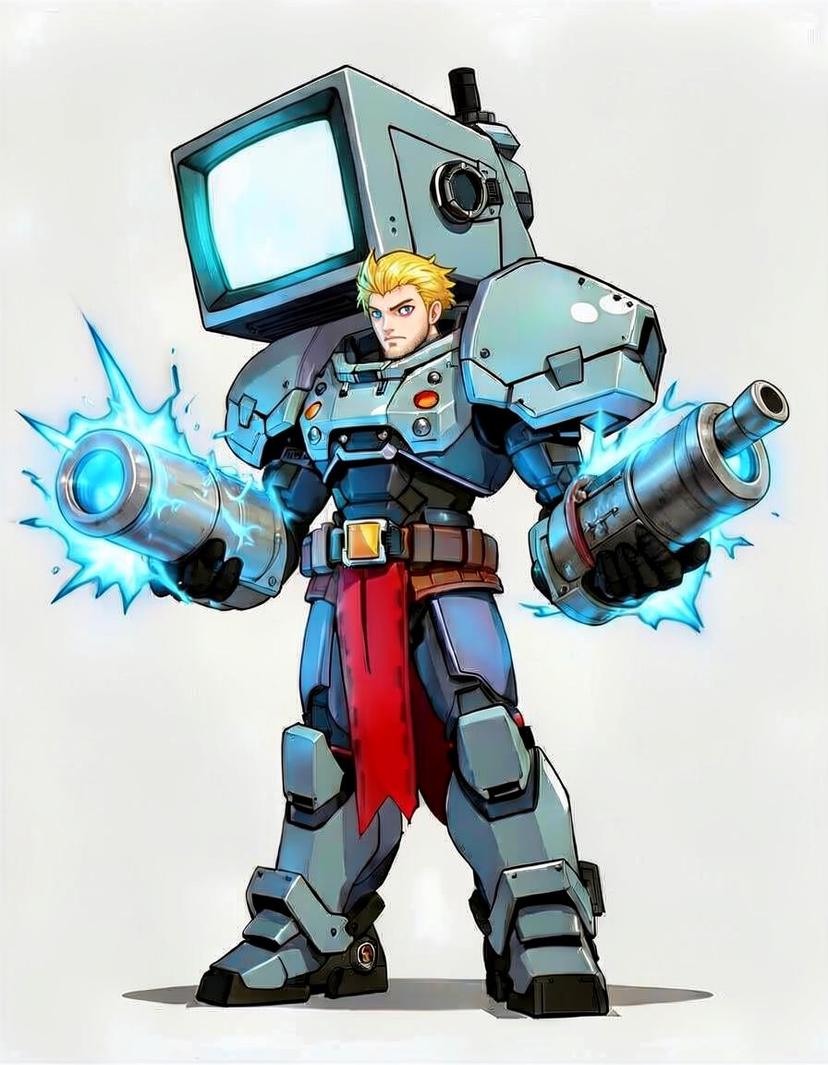 Titan Bs, a Skibidi Toilet OC made on GenTube