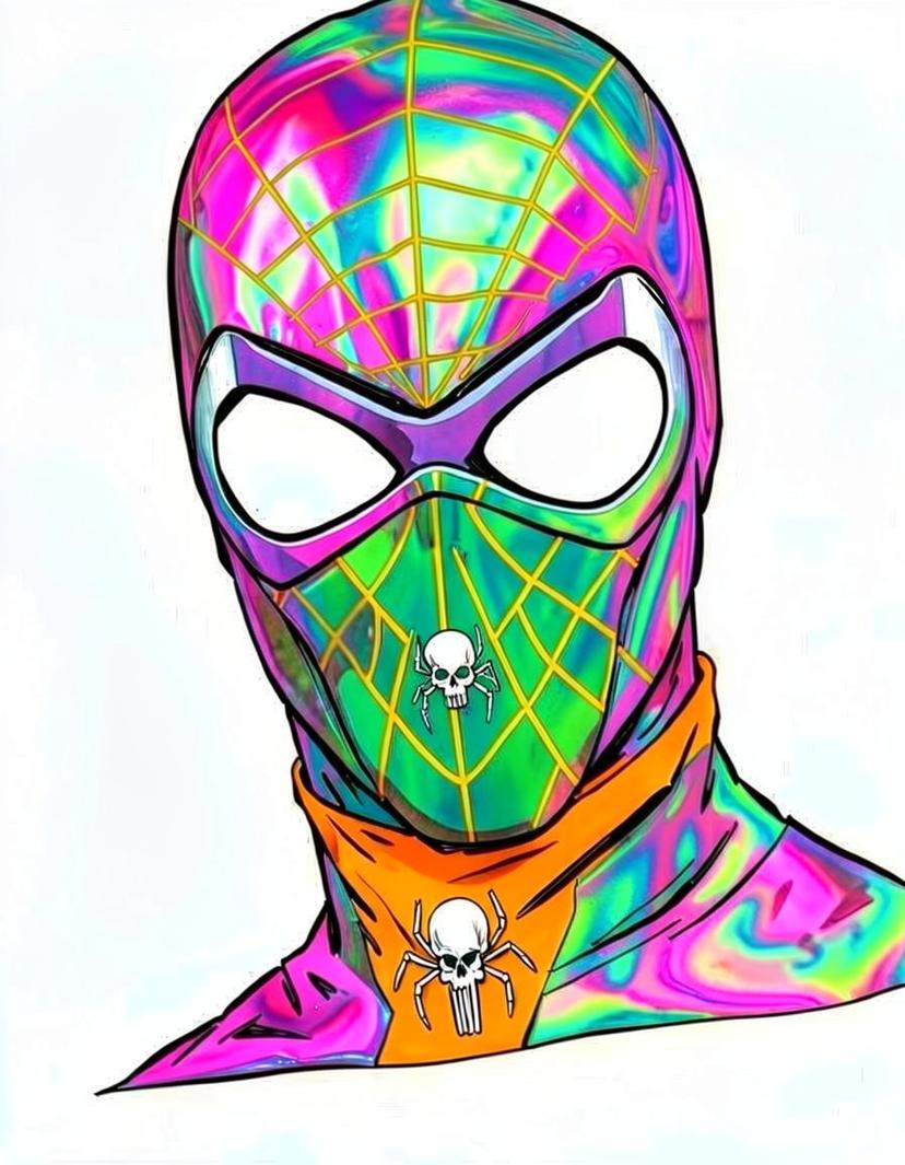 Fuchsia Veil, a Spider Man OC made on GenTube