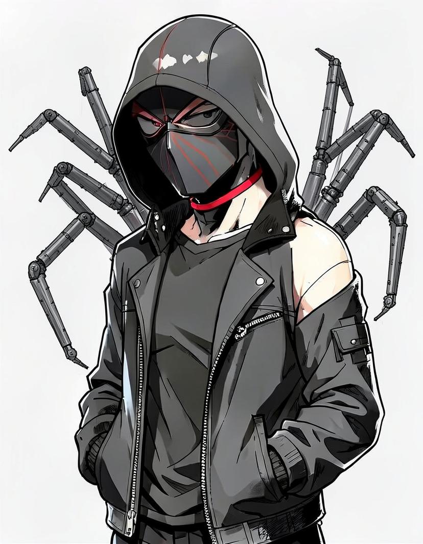 Webviber, a Spider Man OC made on GenTube