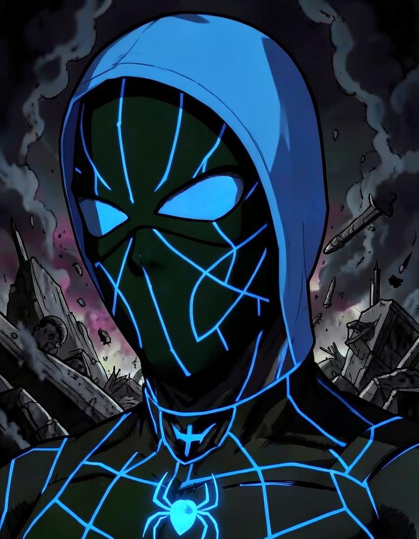 Crimson Web, a Spidersona OC made on GenTube
