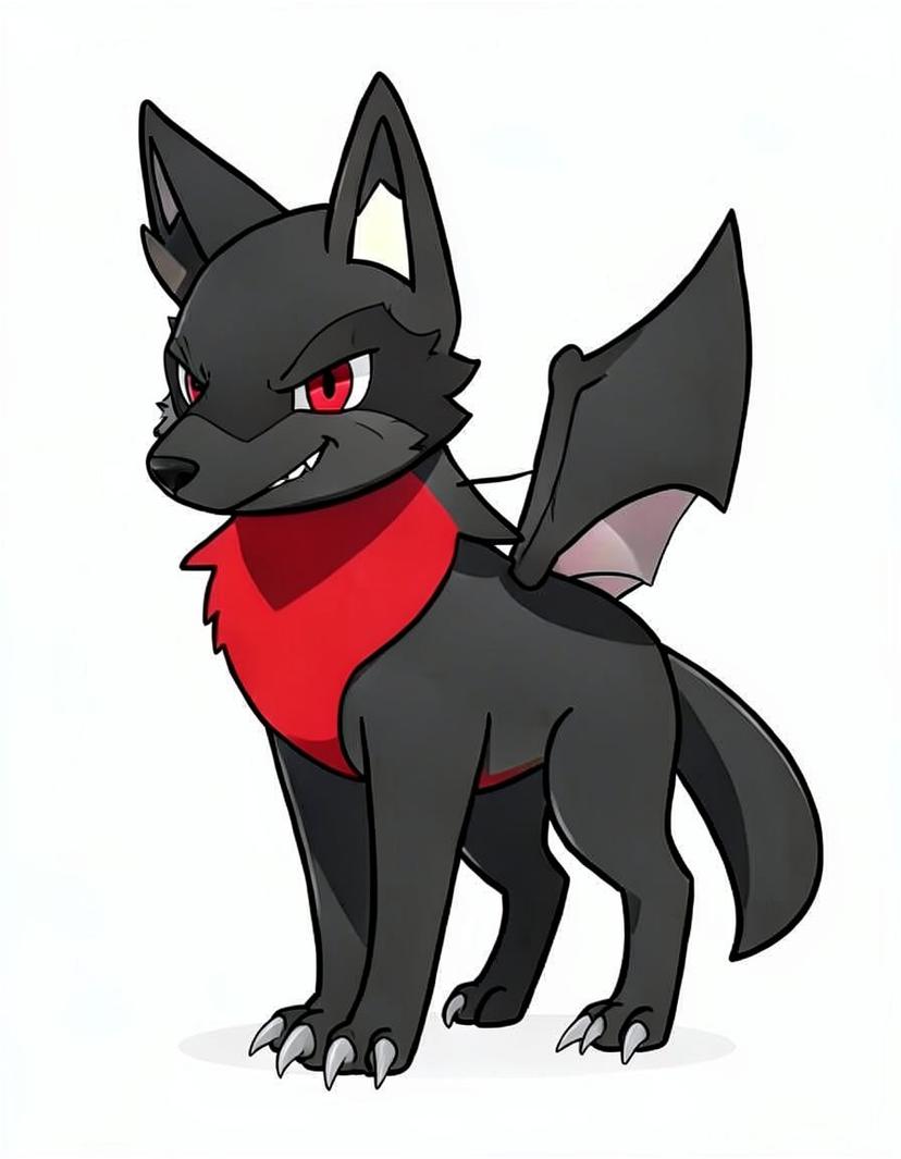Gloomwolf, a Pokemon OC made on GenTube