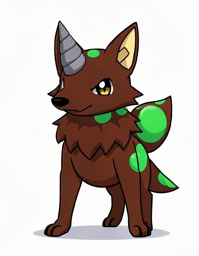 Terrawolf, a Pokemon OC made on GenTube