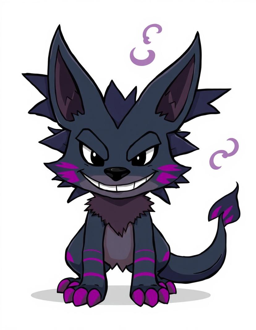 Shadefang, a Pokemon OC made on GenTube