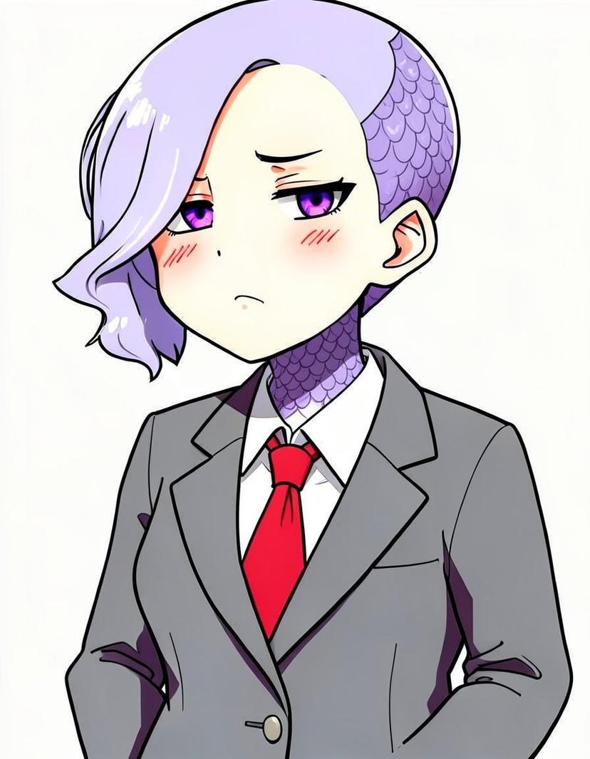 Violetfin, a My Hero Academia OC made on GenTube