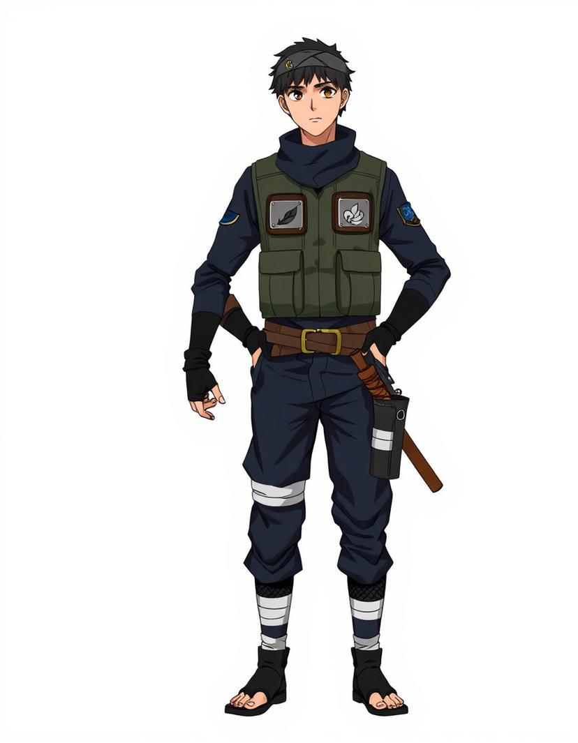 Kairo Leafblade, a Naruto OC made on GenTube