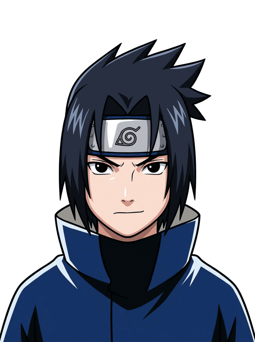 Kid Sasuke, a Naruto OC made on GenTube