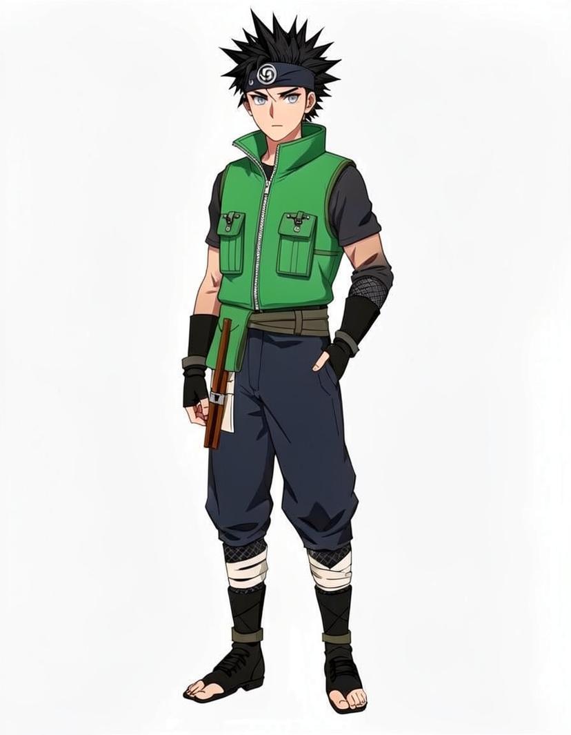 Leafblade, a Naruto OC made on GenTube