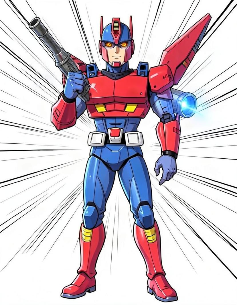 Gearburst, a Transformers OC made on GenTube