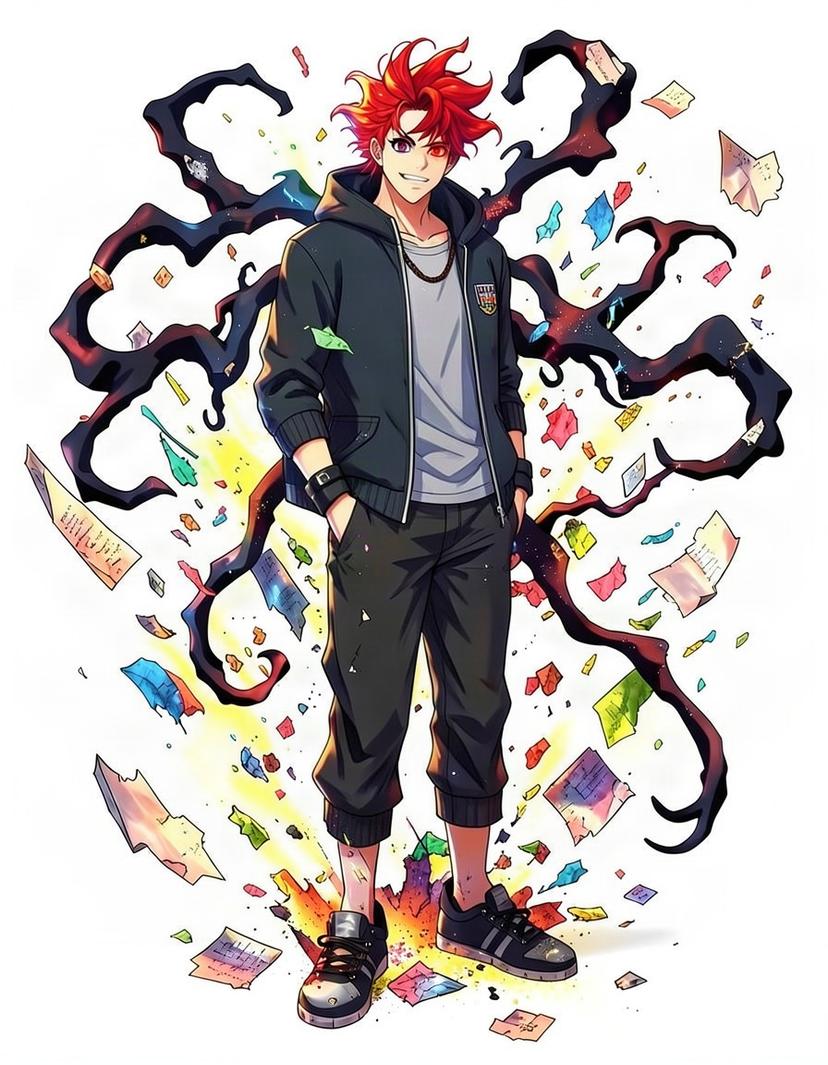 Kaito Kamo, a Jujutsu Kaisen OC made on GenTube