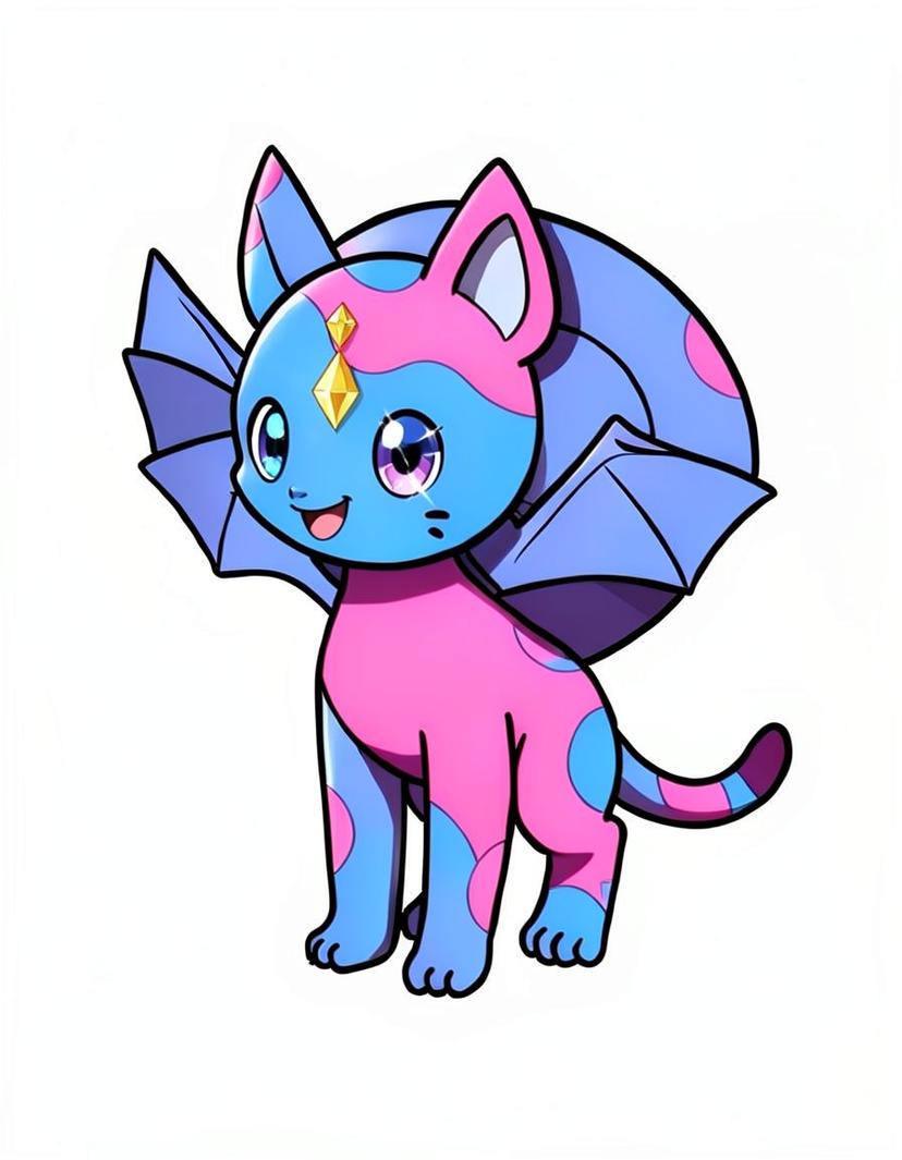 Dracat, a Pokemon OC made on GenTube