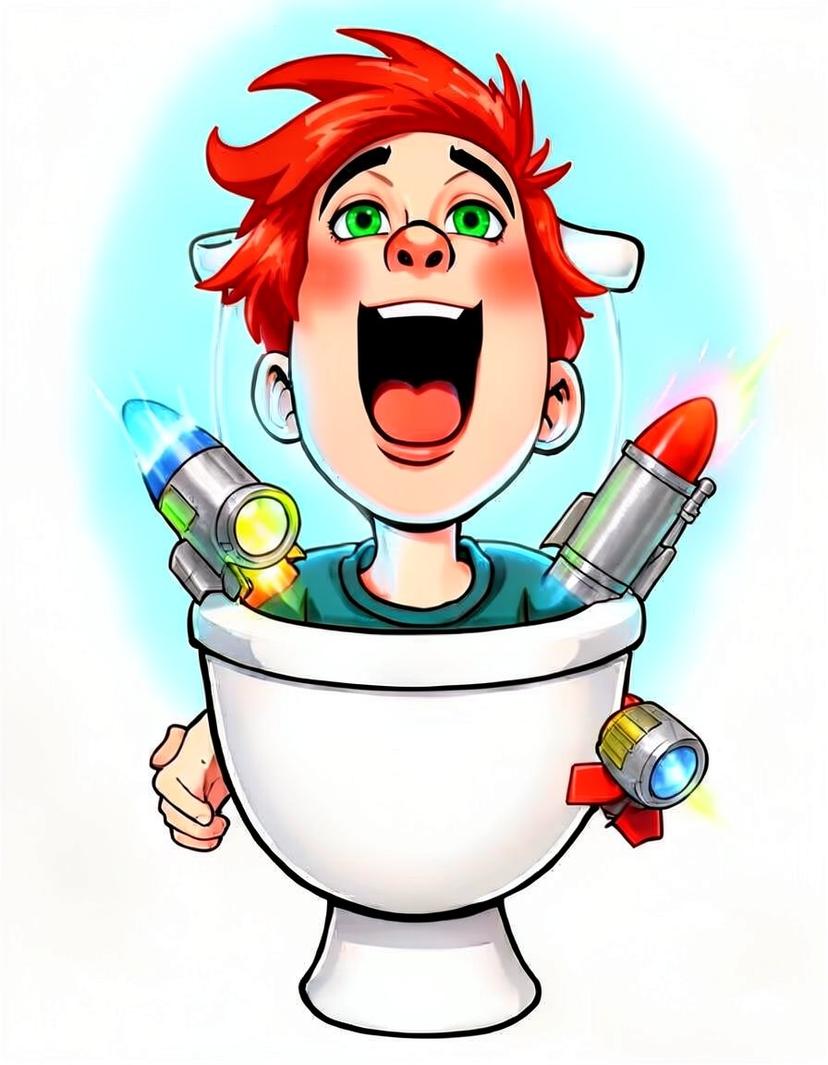 CaseOh toilet, a Skibidi Toilet OC made on GenTube