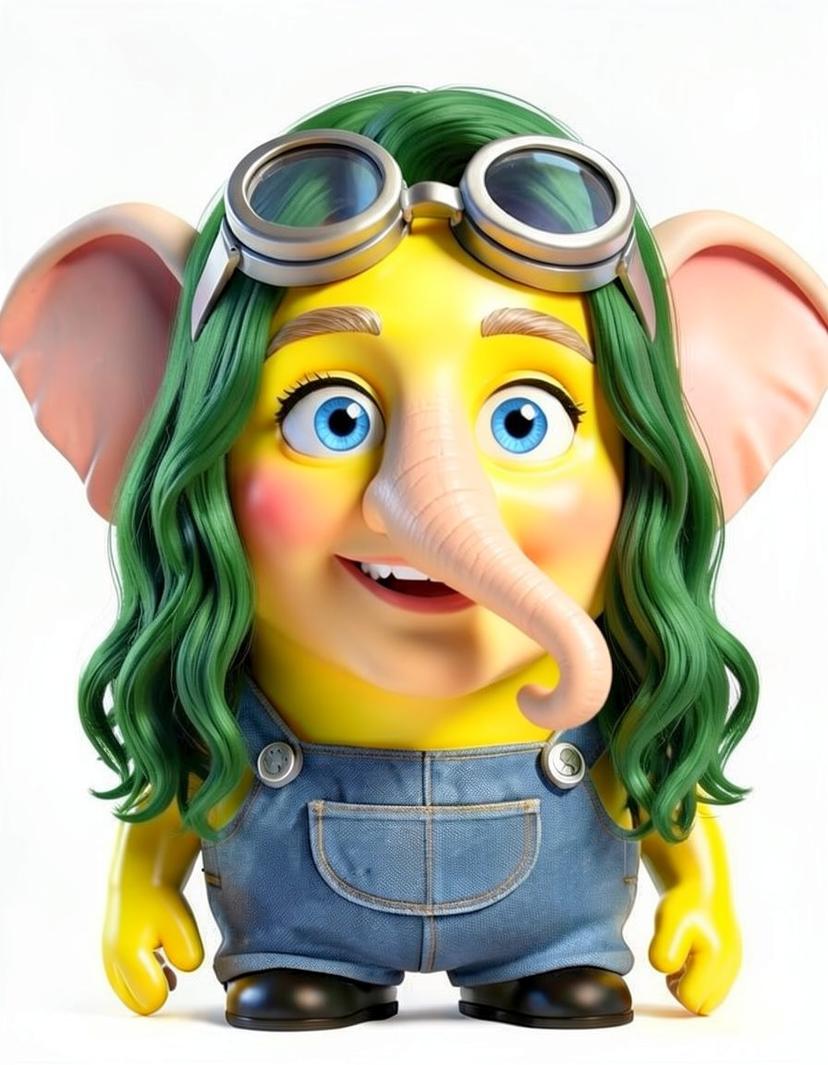 Elephant Jelte, a Minion OC made on GenTube