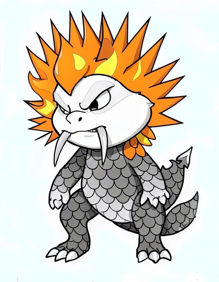 Flarewhisk, a Pokemon OC made on GenTube