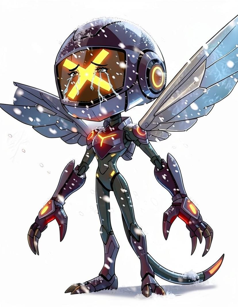 Obsidian X, a Murder Drones OC made on GenTube