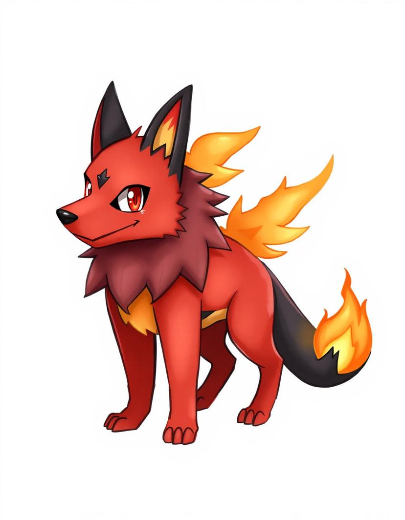 Scorchfang, a Pokemon OC made on GenTube