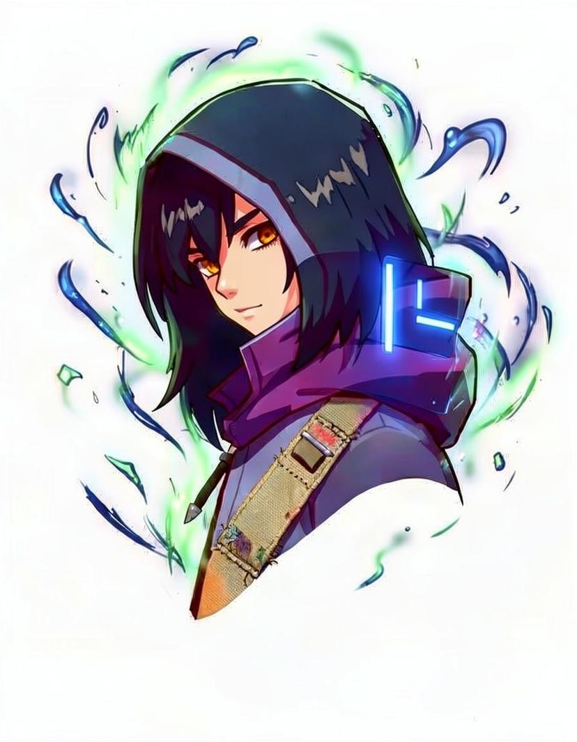 Umber Edge, a Solo Leveling OC made on GenTube