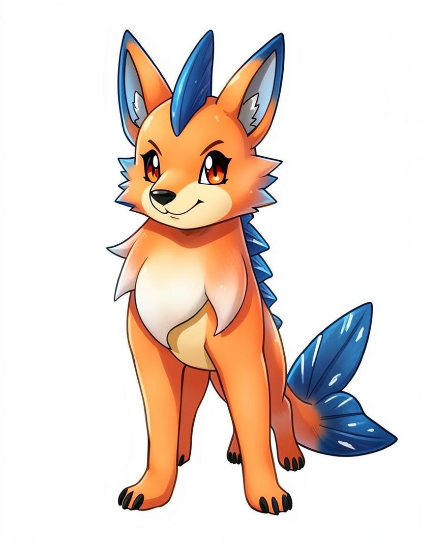 Ripplewolf, a Pokemon OC made on GenTube