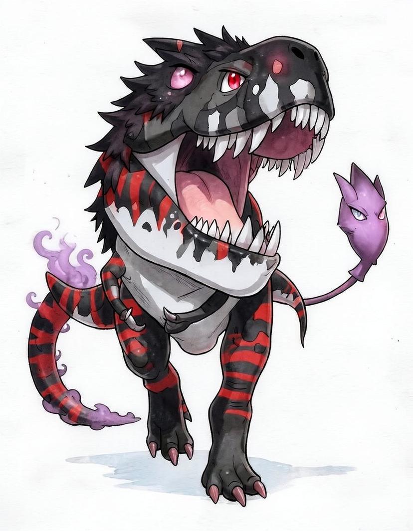 Spookmon, a Pokemon OC made on GenTube