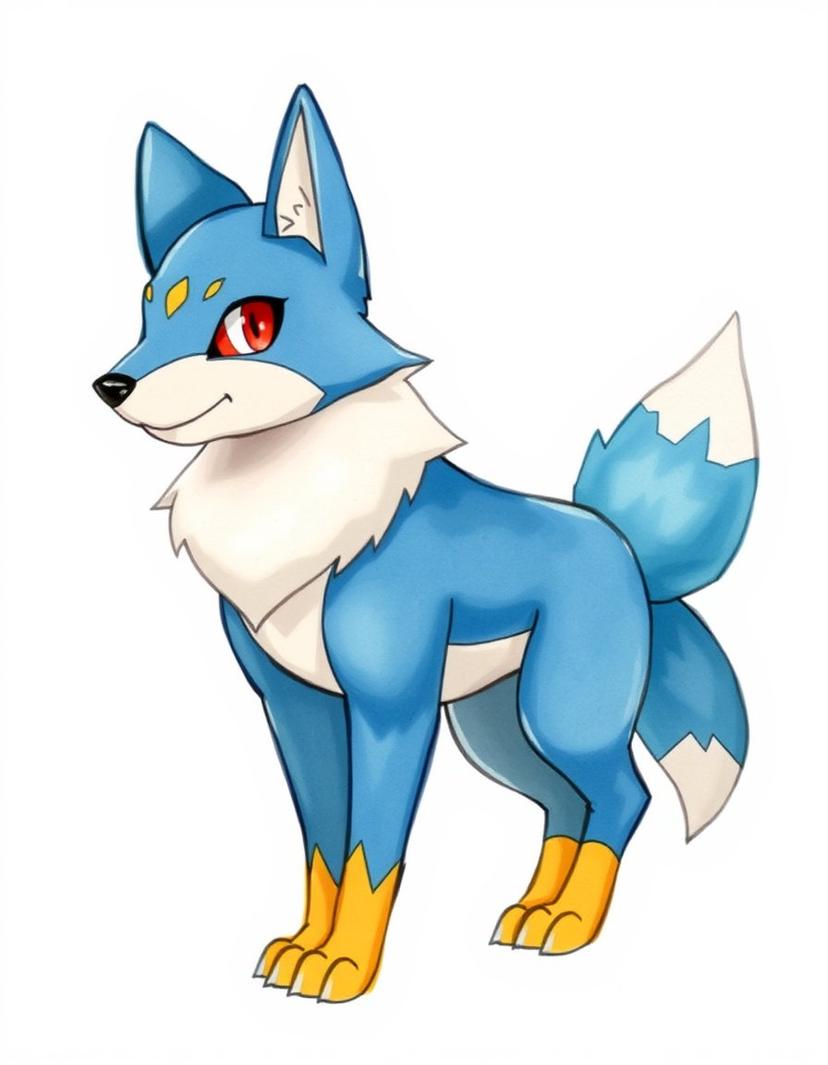 Lumawolf, a Pokemon OC made on GenTube