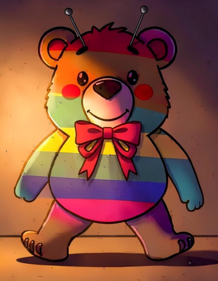 Colorburst Tot, a Dandys World OC made on GenTube