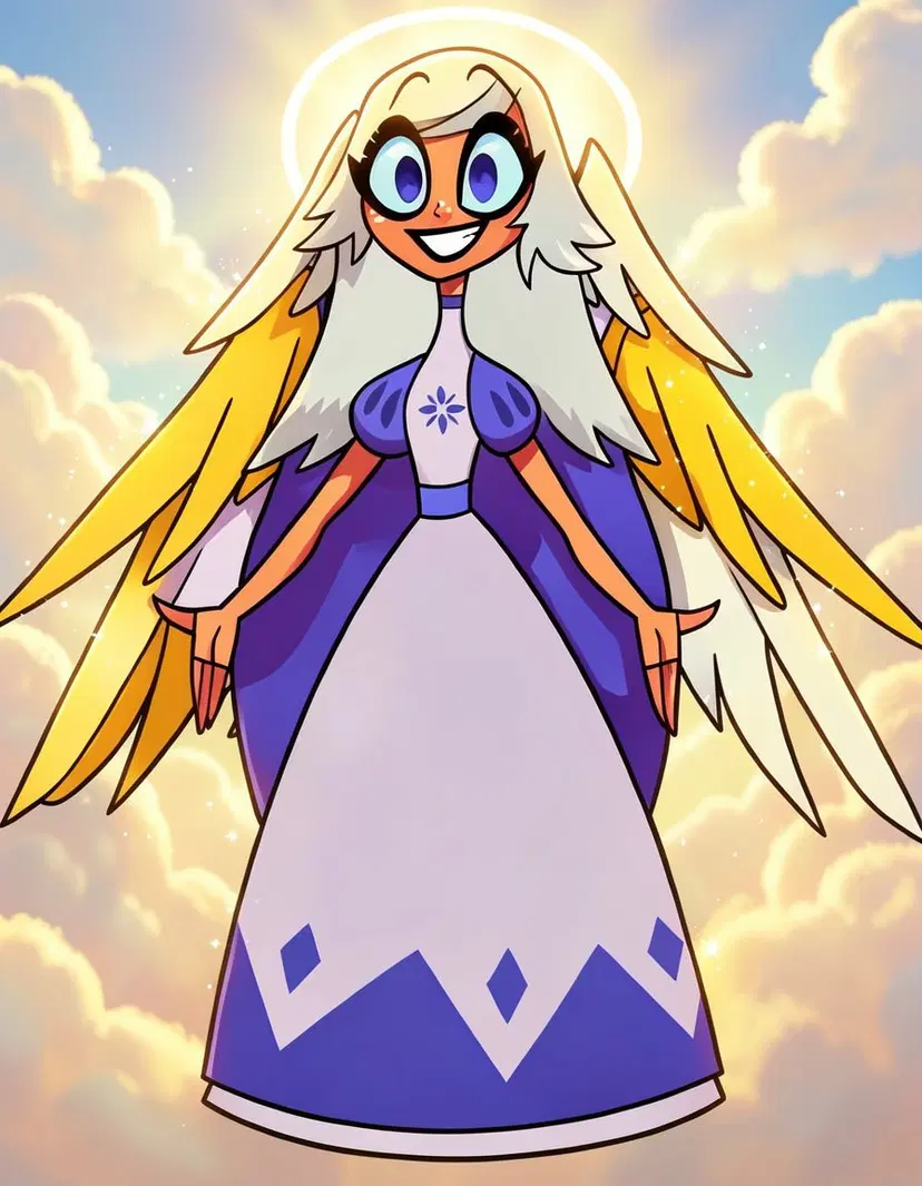 Emily, a Hazbin Hotel OC made on GenTube