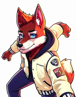 Replace the background with a flat plain white backdrop, eliminating any scenery or shadows, while keeping the character, hair, outfit and framing exactly the same.