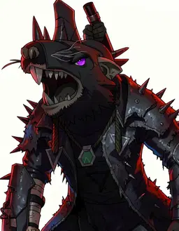 Redraw the person in the reference image as a VTuber character portrait of androgynous, them, fully clothed, bright violet eyes, black, grim dark fantasy, clean anime VTuber model art, cel-shaded 2D illustration, crisp lineart, vivid colours, soft rim lighting, head and shoulders, facing forward, plain flat white background. Keep their face, hairstyle and distinguishing features clearly recognisable as the same person.