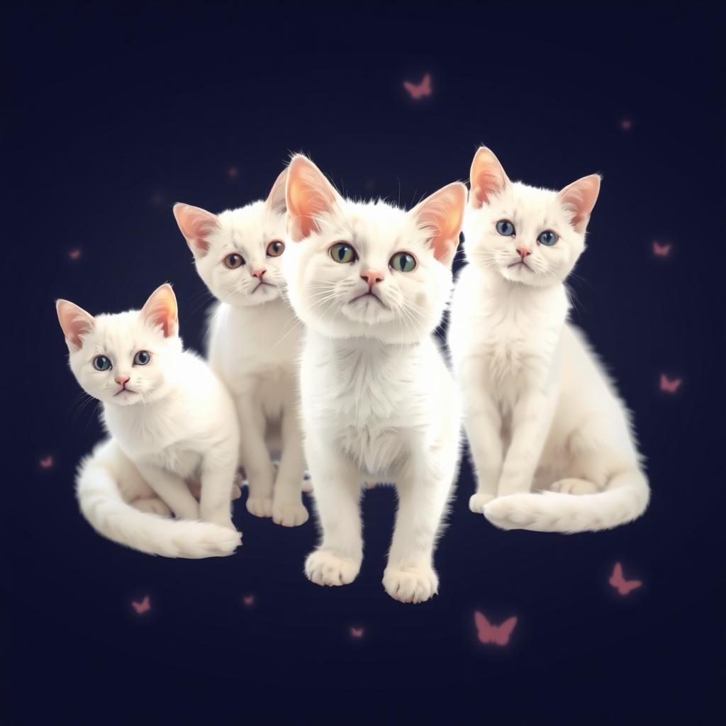 all cute white cats everywhere