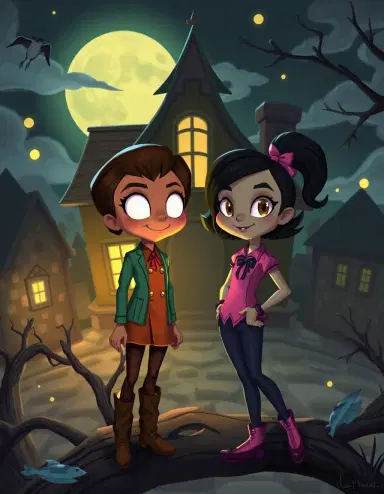 Luz Noceda and Amity Blight from the Owl House