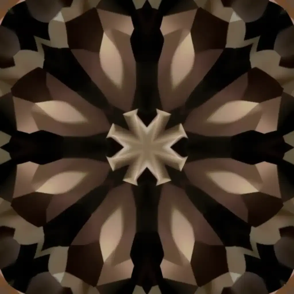 An experimental artwork with geometric patterns