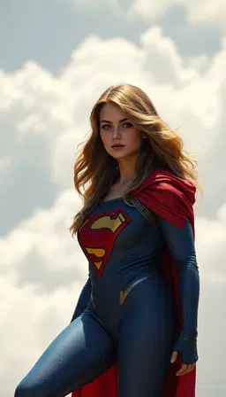 Super girl imagen superrealista