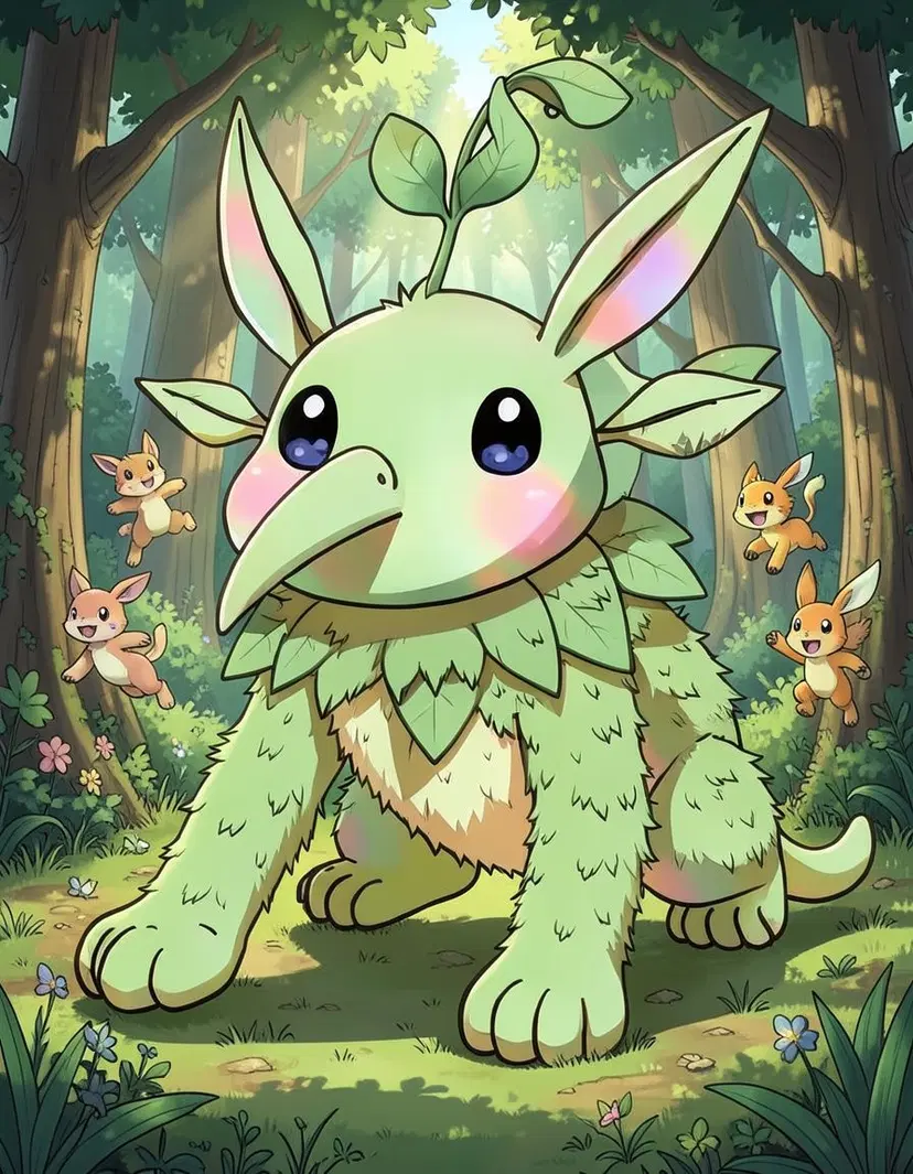 Grapikoh, a Pokemon OC made on GenTube