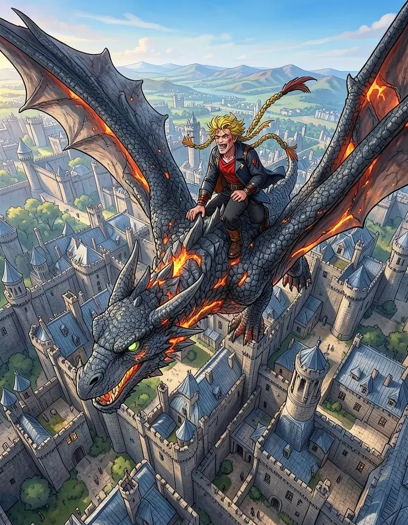 Rikvard Targeryan, a Game of Thrones Dragon OC made on GenTube