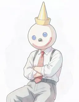 Redraw the person in the reference image as a VTuber character portrait of androgynous, them, fully clothed, dreamy and soft-focus, clean anime VTuber model art, cel-shaded 2D illustration, crisp lineart, vivid colours, soft rim lighting, head and shoulders, facing forward, plain flat white background. Keep their face, hairstyle and distinguishing features clearly recognisable as the same person.
