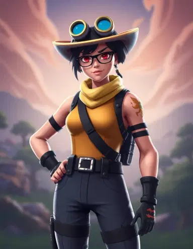 Fortnite game art style character