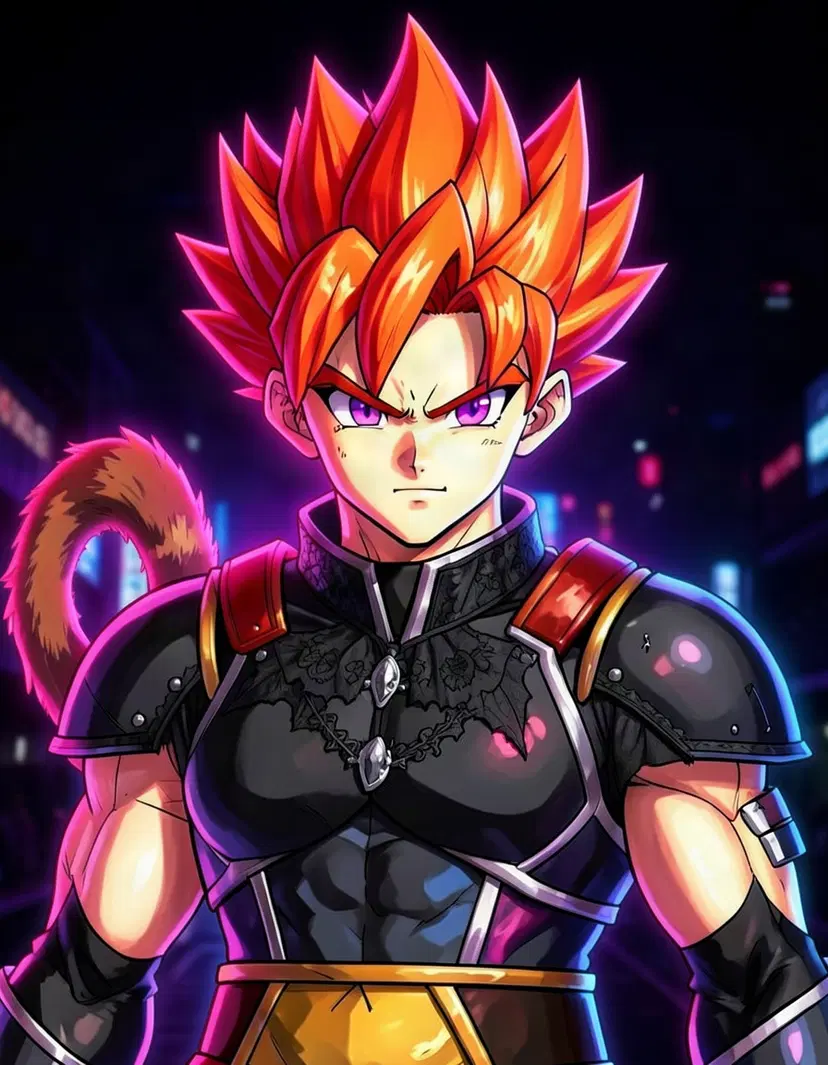 Saiyan, a Dragon Ball OC made on GenTube