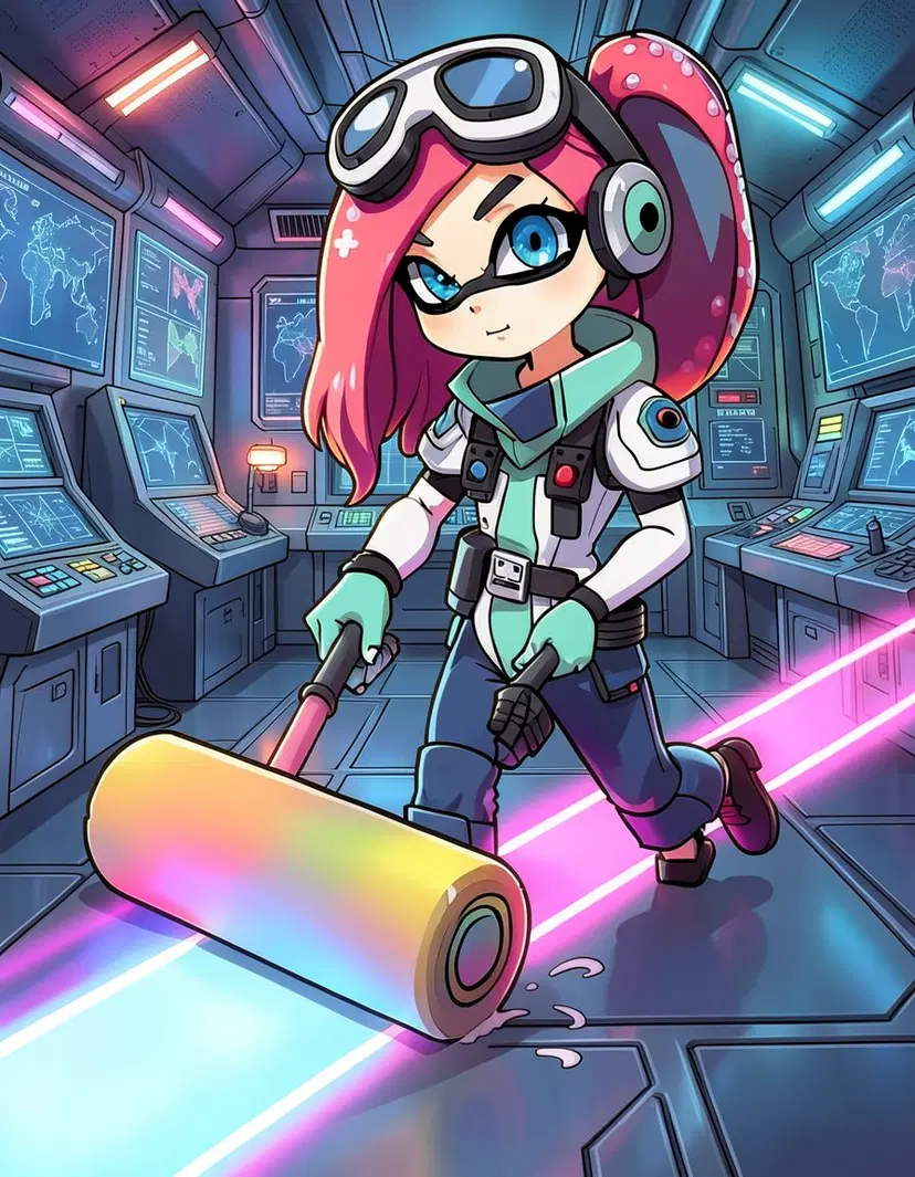 Abby, a Splatoon OC made on GenTube
