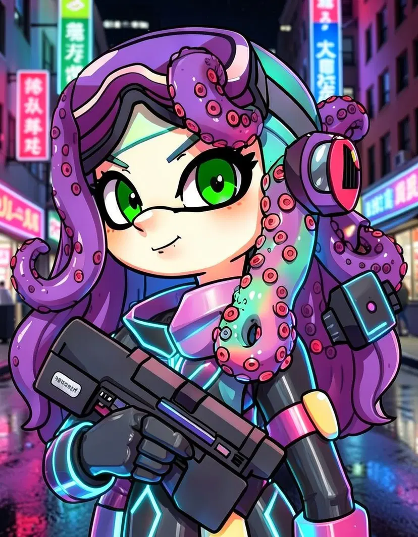 Emily, a Splatoon OC made on GenTube