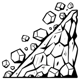 create the same image but in black and white and bold outline and no text, no shading, less details