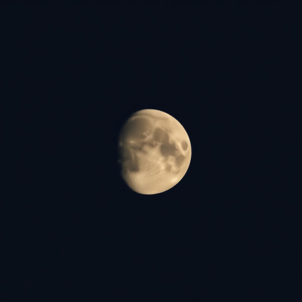 the moon close up. zoomed in
