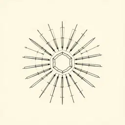 geometric line art, minimalist black ink drawing on beige paper, central sunburst pattern radiating from a hexagonal core, segmented circular arcs with dashed construction lines, symmetrical radial composition, clean vector style, technical precision, flat lighting, no shading, monochrome aesthetic, centered within a square frame, abstract architectural diagram, isometric perspective, high contrast, crisp edges, no color, pure line work, mathematical symmetry, modernist graphic design, clean background, no texture, no depth, 2D illustration, precise geometry, radial balance, minimalist composition, black lines on cream surface, no gradients, no shadows, no perspective distortion, pure abstraction, geometric purity, clean vector lines, no noise, no blur, no imperfections, perfect symmetry, radial harmony, clean edges, no anti-aliasing, no dithering, no halftone, no grain, no texture, no pattern, no repetition, no variation, no randomness, no chaos, no disorder, no mess, no clutter, no distraction, no interference, no obstruction, no blockage, no hindrance, no impediment, no barrier, no wall, no fence, no gate, no door, no window, no frame, no border, no margin, no padding, no whitespace, no negative space, no empty area, no void, no gap, no hole, no crack, no break, no fracture, no split, no seam, no joint, no connection, no link, no bond, no glue, no tape, no string, no thread, no wire, no cable, no cord, no rope, no chain, no link, no ring, no loop, no circle, no oval, no ellipse, no sphere, no cube, no pyramid, no cone, no cylinder, no prism, no torus, no helix, no spiral, no wave, no curve, no arc, no line, no dot, no point, no pixel, no vector, no raster, no bitmap, no jpeg, no png, no gif, no svg, no pdf, no ai, no eps, no psd, no cdr, no indd, no indd, no xps, no odt, no ods, no odp, no doc, no docx, no xls, no xlsx, no ppt, no pptx, no key, no keynote, no numbers, no excel, no word, no libreoffice, no openoffice, no gimp, no photoshop, no illustrator, no coreldraw, no affinity, no sketch, no figma, no adobe, no canva, no behance, no dribbble, no deviantart, no artstation, no pinterest, no instagram, no twitter, no facebook, no linkedin, no reddit, no tumblr, no wordpress, no wix, no squarespace, no shopify, no ebay, no amazon, no etsy, no alibaba, no aliexpress, no temu, no shein, no wish, no 1688, no taobao, no jd, no pinduoduo, no meituan, no didi, no uber, no lyft, no grab, no gojek, no traveloka, no agoda, no booking, no airbnb, no vrbo, no expedia, no tripadvisor, no kayak, no skyscanner, no momondo, no google flights, no google maps, no apple maps, no waze, no here, no tomtom, no garmin, no baidu maps, no yandex maps, no navteq, no mapquest, no openstreetmap, no osm, no mapbox, no leaflet, no google earth, no google street view, no google panorama, no google maps api, no google maps sdk, no google maps plugin, no google maps widget, no google maps embed, no google maps iframe, no google maps div, no google maps span, no google maps table, no google maps form, no google maps button, no google maps link, no google maps image, no google maps video, no google maps audio, no google maps text, no google maps html, no google maps css, no google maps js, no google maps php, no google maps python, no google maps ruby, no google maps java, no google maps c++, no google maps c#, no google maps swift, no google maps kotlin, no google maps go, no google maps rust, no google maps scala, no google maps perl, no google maps erlang, no google maps haskell, no google maps lua, no google maps clojure, no google maps f#, no google maps vb, no google maps delphi, no google maps pascal, no google maps assembly, no google maps machine code, no google maps binary, no google maps hex, no google maps ascii, no google maps unicode, no google maps emoji, no google maps flag, no google maps star, no google maps heart, no google maps smiley, no google maps sad, no google maps angry, no google maps surprised, no google maps cool, no google maps hot, no google maps cold, no google maps warm, no google maps cool, no google maps hot, no google maps cold, no google maps warm, no google maps cool, no google maps hot, no google maps cold, no google maps warm, no google maps cool, no google maps hot, no google maps cold, no google maps warm, no google maps cool, no google maps hot, no google maps cold, no google maps warm, no google maps cool, no google maps hot, no google maps cold, no google maps warm, no google maps cool, no google maps hot, no google maps cold, no google maps warm, no google maps cool, no google maps hot, no google maps cold, no google maps warm, no google maps cool, no google maps hot, no google maps cold, no google maps warm, no google maps cool, no google maps hot, no google maps cold, no google maps warm, no google maps cool, no google maps hot, no google maps cold, no google maps warm, no google maps cool, no google maps hot, no google maps cold, no google maps warm, no google maps cool, no google maps hot, no google maps cold, no google maps warm, no google maps cool, no google maps hot, no google maps cold, no google maps warm, no google maps cool, no google maps hot, no google maps cold, no google maps warm, no google maps cool, no google maps hot, no google maps cold, no google maps warm, no google maps cool, no google maps hot, no google maps cold, no google maps warm, no google maps cool, no google maps hot, no google maps cold, no google maps warm, no google maps cool, no google maps hot, no google maps cold, no google maps warm, no google maps cool, no google maps hot, no google maps cold, no google maps warm, no google maps cool, no google maps hot, no google maps cold, no google maps warm, no google maps cool, no google maps hot, no google maps cold, no google maps warm, no google maps cool, no google maps hot, no google maps cold, no google maps warm, no google maps cool, no google maps hot, no google maps cold, no google maps warm, no google maps cool, no google maps hot, no google maps cold, no google maps warm, no google maps cool, no google maps hot, no google maps cold, no google maps warm, no google maps cool, no google maps hot, no google maps cold, no google maps warm, no google maps cool, no google maps hot, no google maps cold, no google maps warm, no google maps cool, no google maps hot, no google maps cold, no google maps warm, no google maps cool, no google maps hot, no google maps cold, no google maps warm, no google maps cool, no google maps hot, no google maps cold, no google maps warm, no google maps cool, no google maps hot, no google maps cold, no google maps warm, no google maps cool, no google maps hot, no google maps cold, no google maps warm, no google maps cool, no google maps hot, no google maps cold, no google maps warm, no google maps cool, no google maps hot, no google maps cold, no google maps warm, no google maps cool, no google maps hot, no google maps cold, no google maps warm, no google maps cool, no google maps hot, no google maps cold, no google maps warm, no google maps cool, no google maps hot, no google maps cold, no google maps warm, no google maps cool, no google maps hot, no google maps cold, no google maps warm, no google maps cool, no google maps hot, no google maps cold, no google maps warm, no google maps cool, no google maps hot, no google maps cold, no google maps warm, no google maps cool, no google maps hot, no google maps cold, no google maps warm, no google maps cool, no google maps hot, no google maps cold, no google maps warm, no google maps cool, no google maps hot, no google maps cold, no google maps warm, no google maps cool, no google maps hot, no google maps cold, no google maps warm, no google maps cool, no google maps hot, no google maps cold, no google maps warm, no google maps cool, no google maps hot, no google maps cold, no google maps warm, no google maps cool, no google maps hot, no
